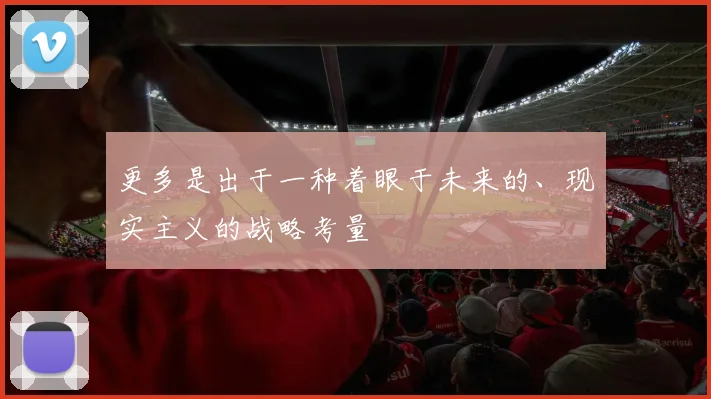 更多是出于一种着眼于未来的、现实主义的战略考量